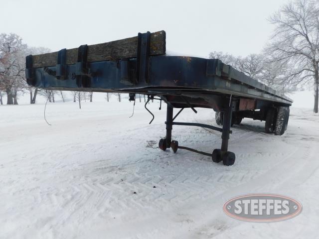 Semi trailer, 35'x96", spring ride, wood deck, steel wheels, *No Title,